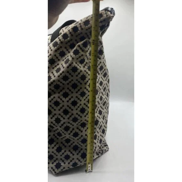 Day Birger et Mikkelson Gweneth Bag Tote Black Beige Travel Weekend Zipper - Picture 8 of 16